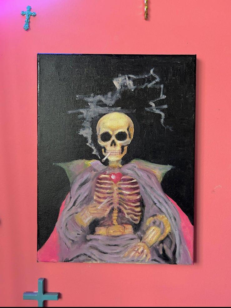 Skull Smoking Print