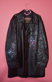Vintage Painted Valentino Leather Jacket