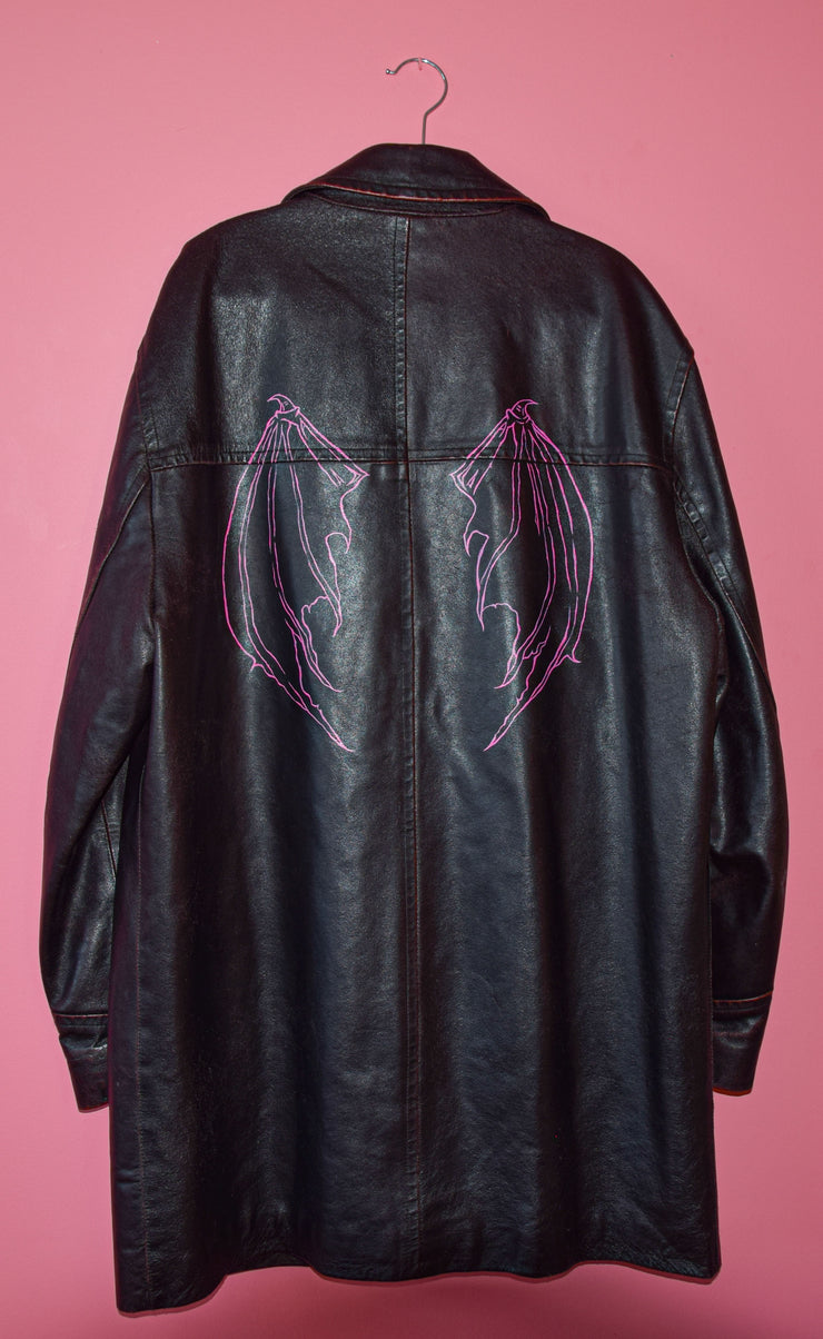 Vintage Painted Valentino Leather Jacket