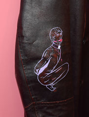 Vintage Painted Valentino Leather Jacket