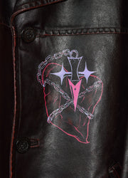 Vintage Painted Valentino Leather Jacket