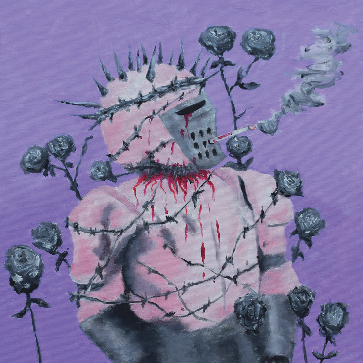 Smoking Knight Print