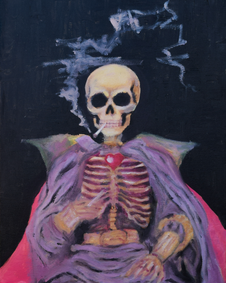 Skull Smoking Print